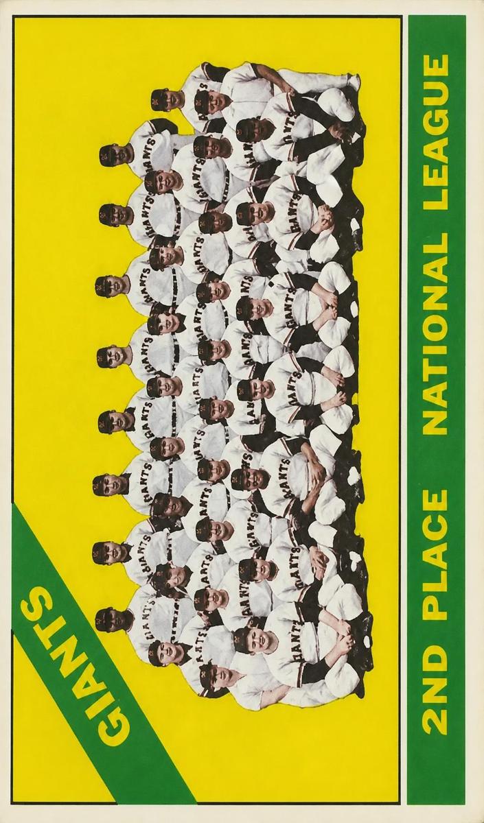 1966 O-Pee-Chee Baseball Giants Team #19 PSA 4