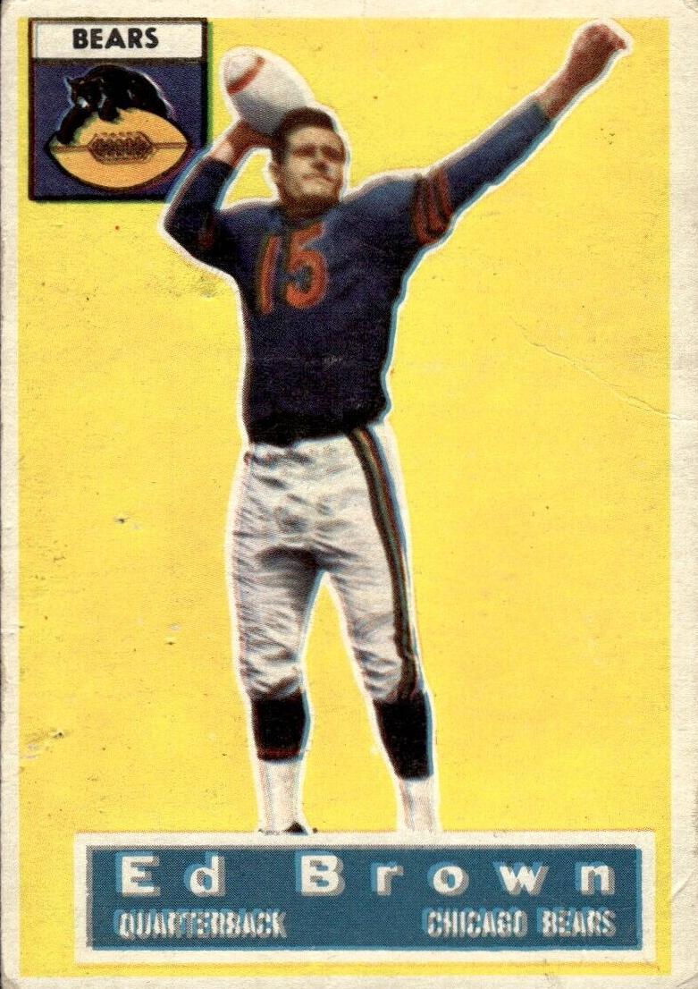 1956 Topps Football Ed Brown #23 PSA 7