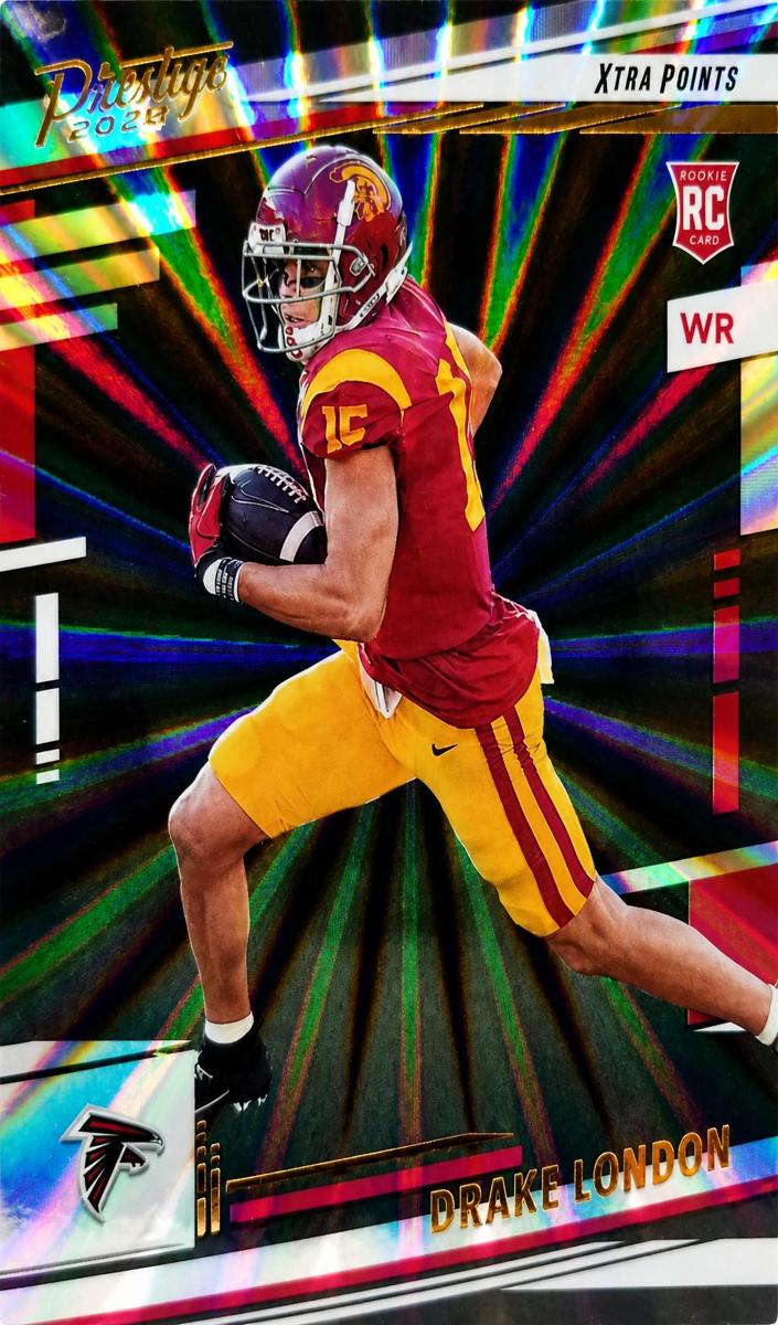 2022 Panini Prestige Football Xtra Points Sunburst Drake London #309