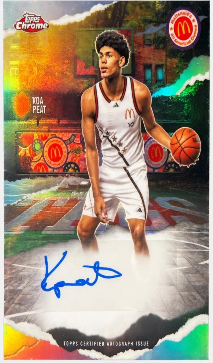 2025 Topps Chrome McDonald's All American Basketball Koa Peat #WT-KP PSA 9