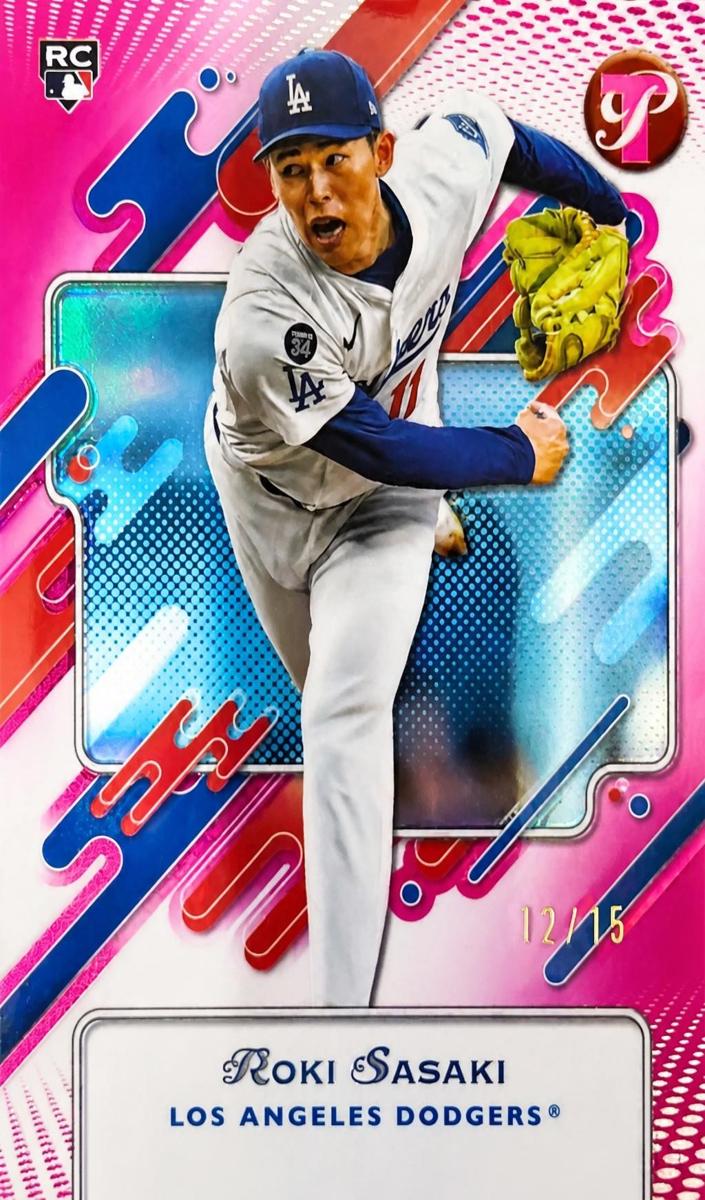 2025 Topps Pristine Baseball Pink Refractor Roki Sasaki #100 PSA 10