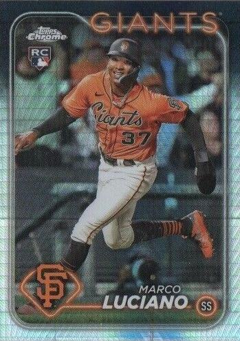 2024 Topps Chrome Baseball Sepia Marco Luciano #210 PSA 9