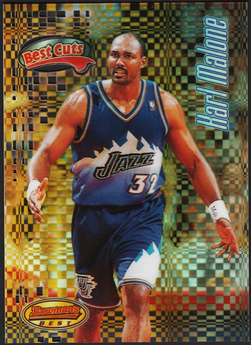 1997 Bowman's Best Basketball Refractor Karl Malone #BC4 SGC 9