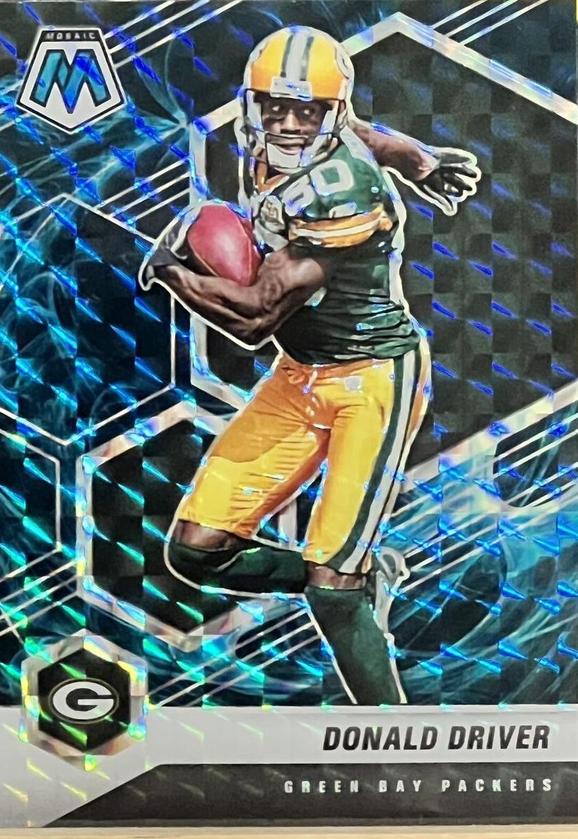 2021 Panini Mosaic Football Genesis Donald Driver #80 PSA 9