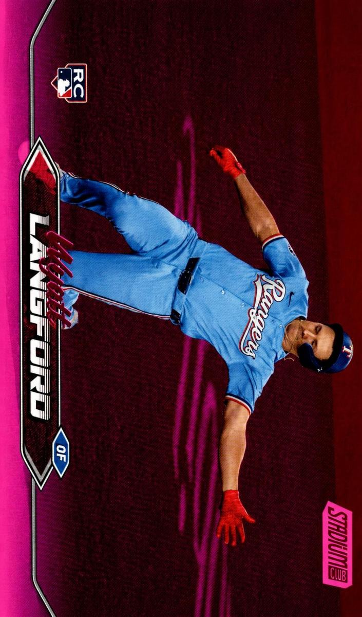 2024 Topps Stadium Club Baseball Pink Foil Wyatt Langford #30