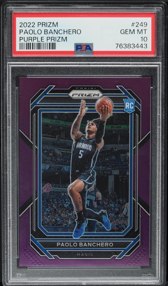 2022 Panini Prizm Basketball Purple Paolo Banchero #249