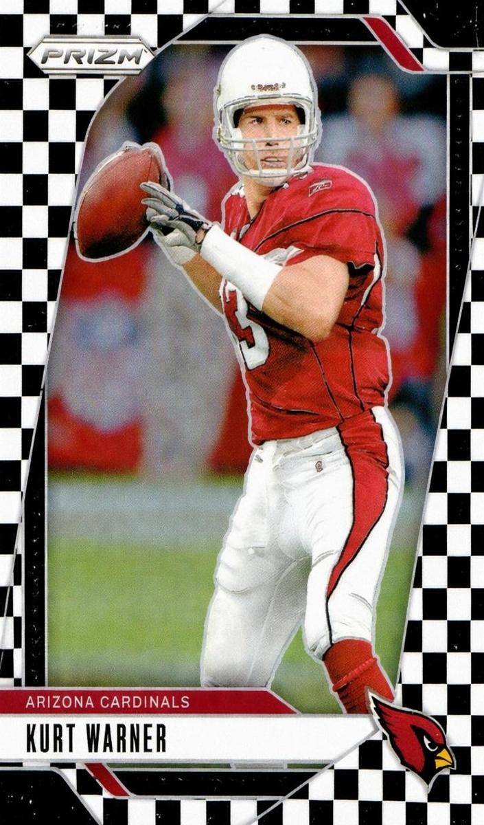 2024 Panini Prizm Football Black and White Checker Kurt Warner #8