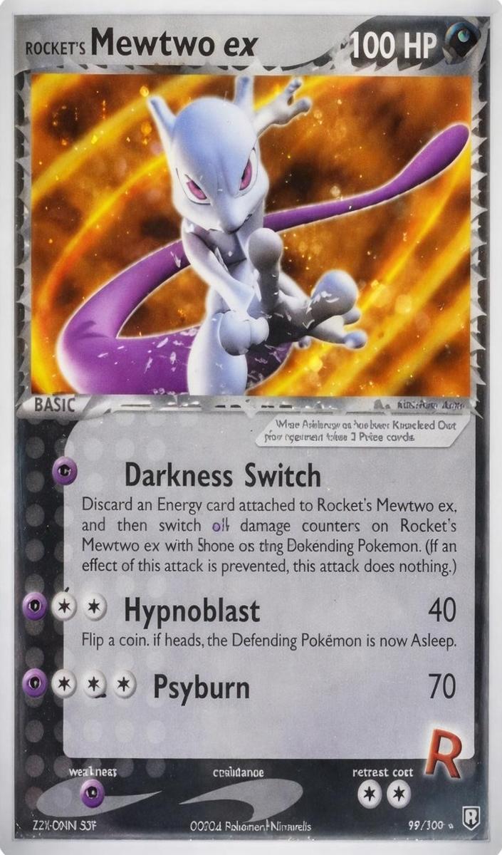 2004 Pokemon EX Team Rocket Returns Rocket's Mewtwo EX #99 PSA 9