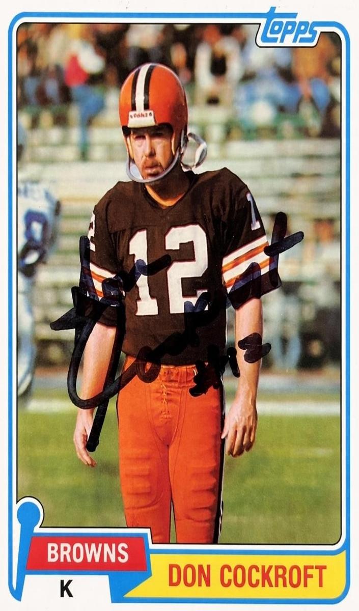 1981 Topps Football Don Cockroft #458