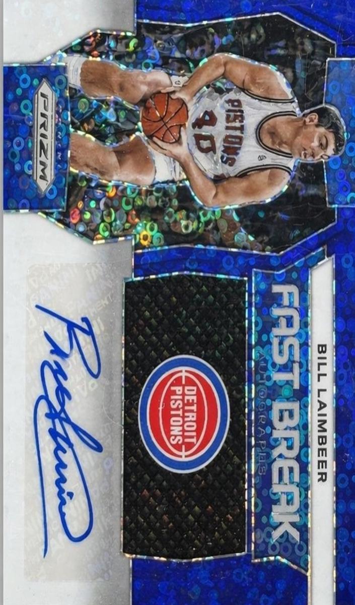 2023 Panini Prizm Basketball Blue Bill Laimbeer #FB-BIL