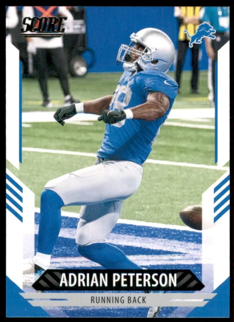 2021 Panini Score Football Adrian Peterson #132 PSA 9