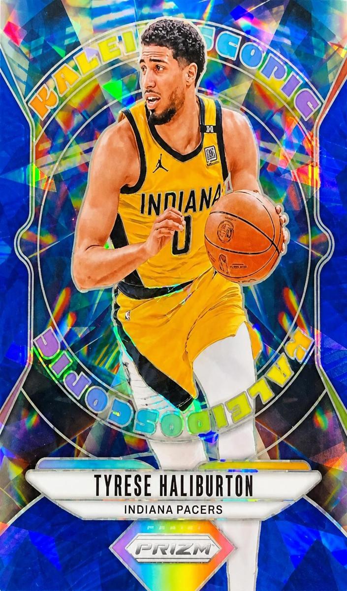 2024 Panini Prizm Basketball Blue Ice Tyrese Haliburton #4