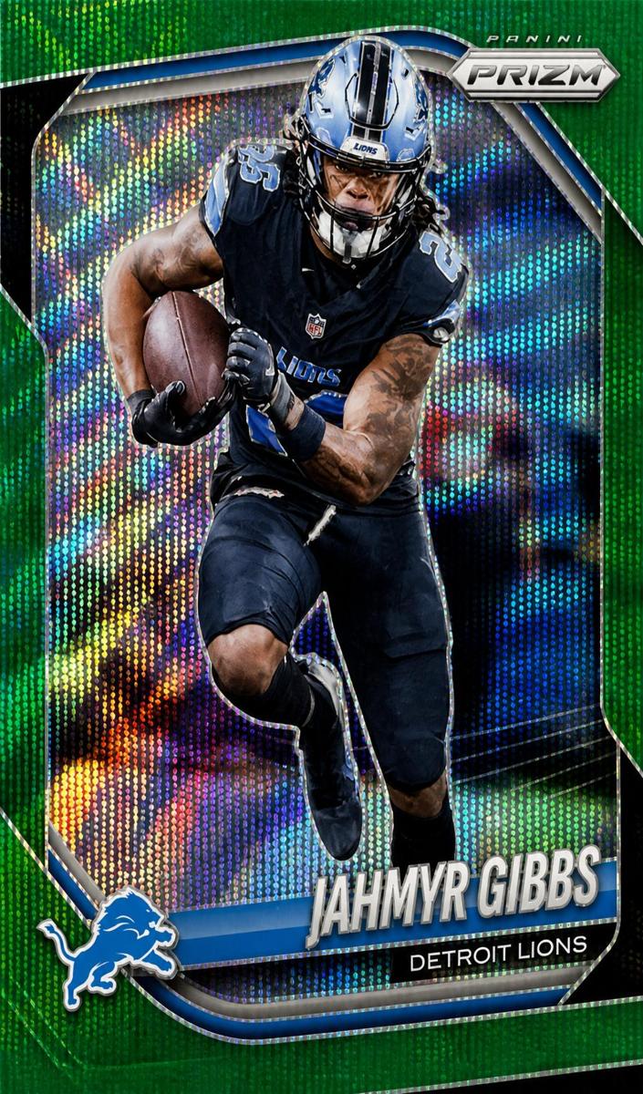 2025 Panini Prizm Football Green Wave Jahmyr Gibbs #74
