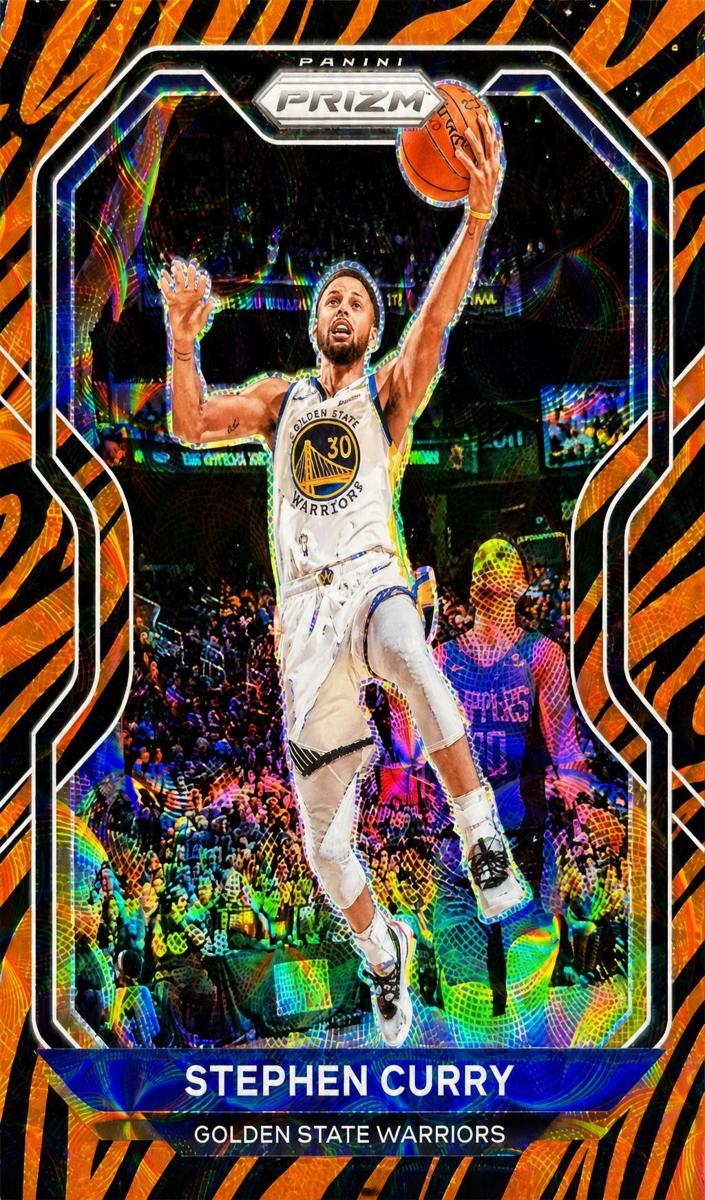 2020 Panini Prizm Basketball Choice Tiger Stripe Stephen Curry #159