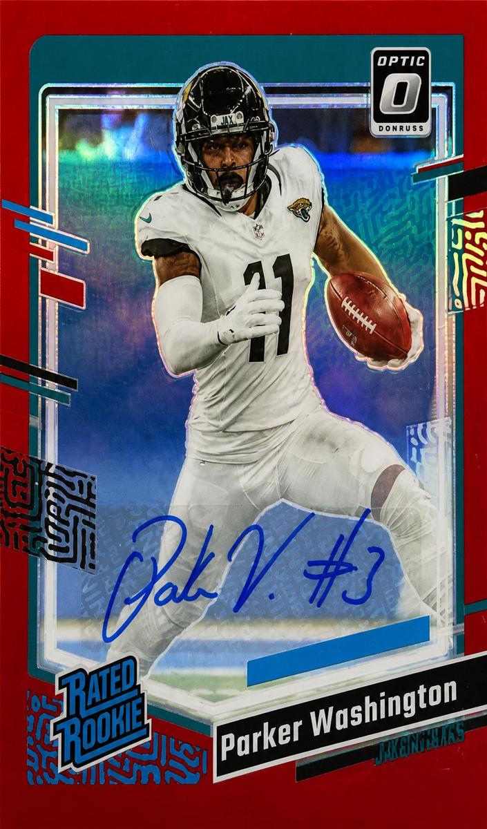 2023 Donruss Optic Football Red Parker Washington #254