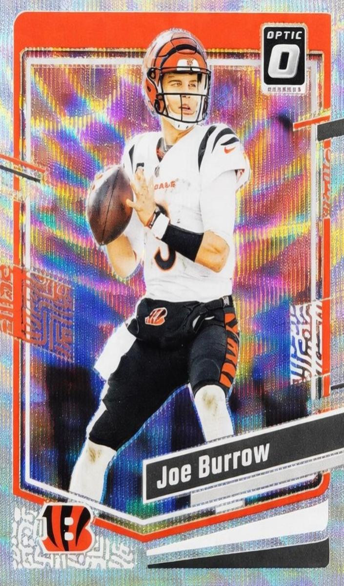 2023 Donruss Optic Football Wave Joe Burrow #42 PSA 9