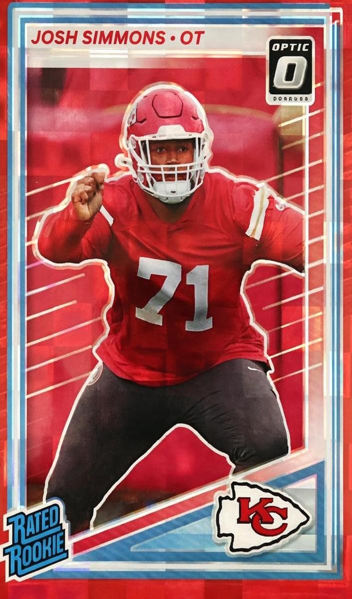 2025 Panini Donruss Football Red Pandora Josh Simmons #368