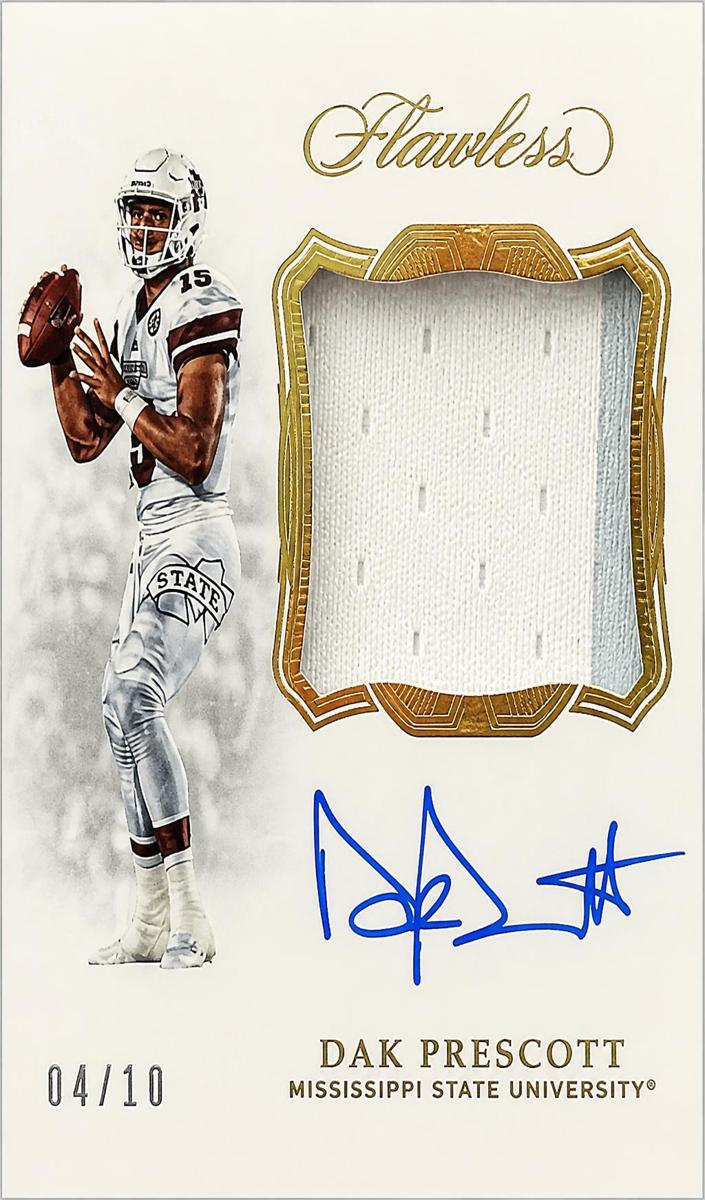 2019 Panini Flawless Football Dak Prescott #10 PSA 9