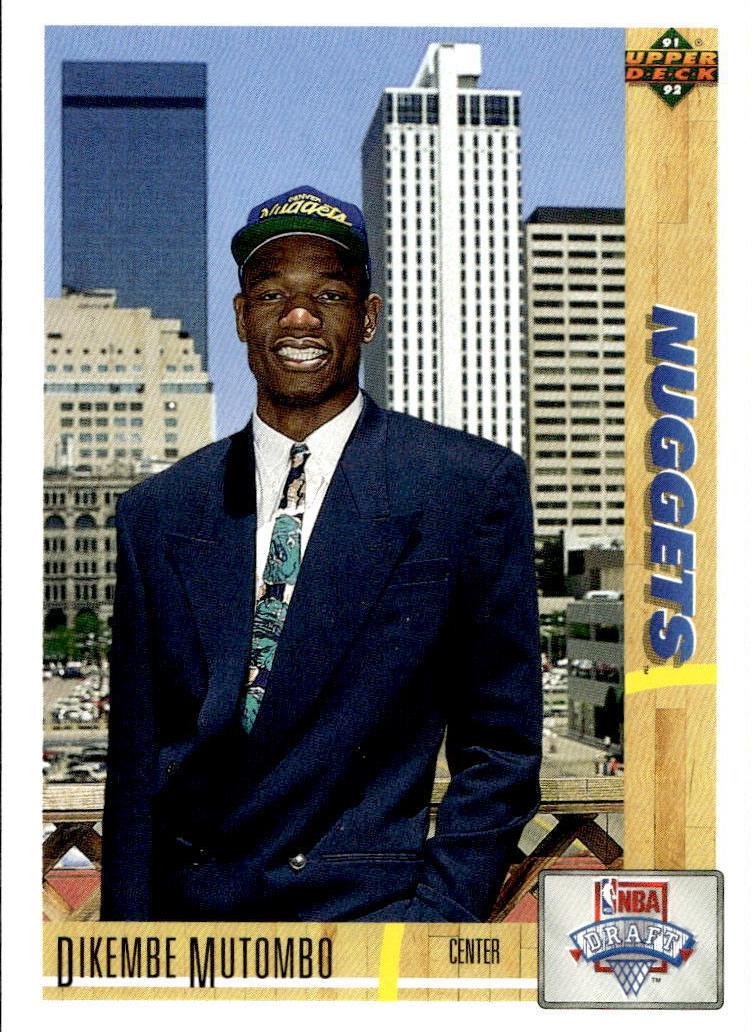 1991 Upper Deck Basketball Dikembe Mutombo #3