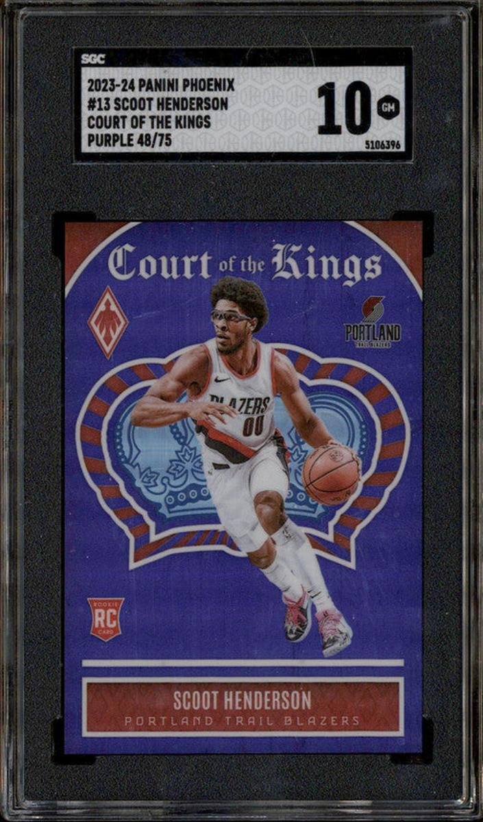 2023 Panini Phoenix Basketball Purple Scoot Henderson #13