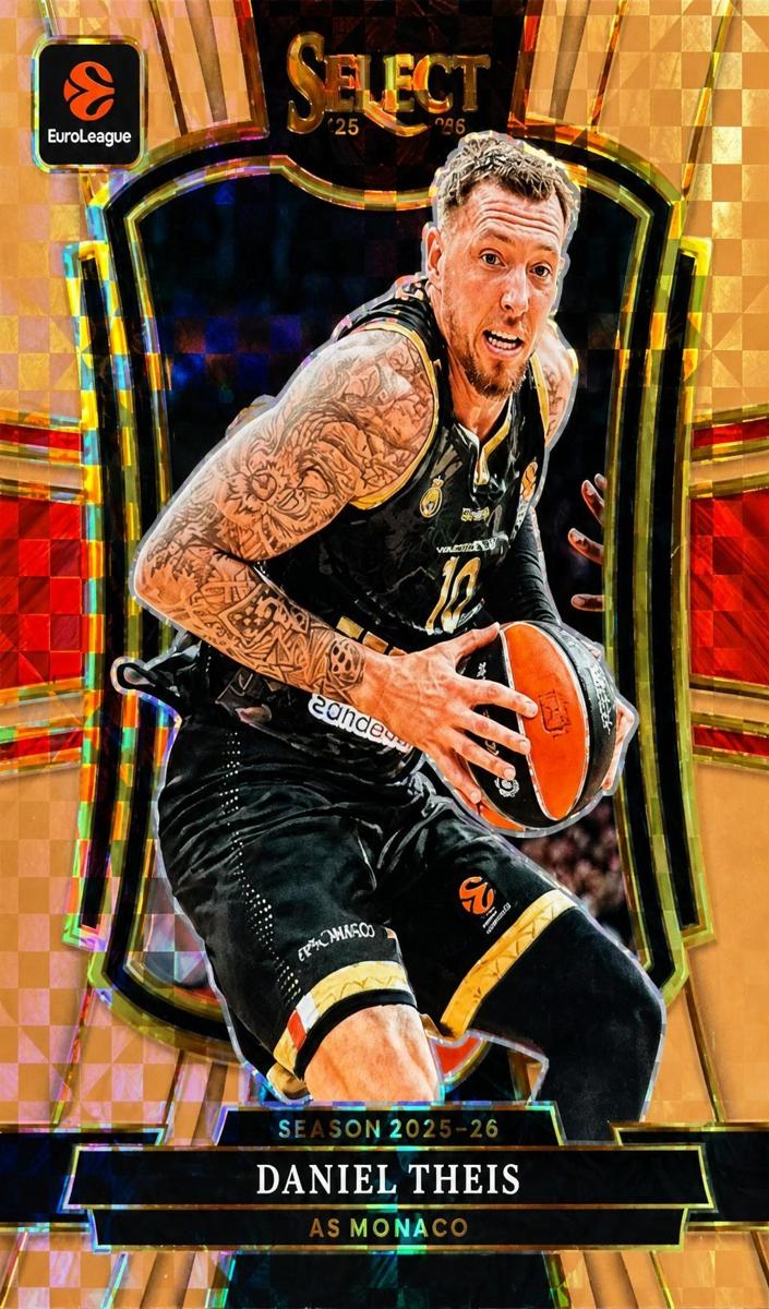 2025 Panini Select EuroLeague Basketball Bronze Checker Daniel Theis #180