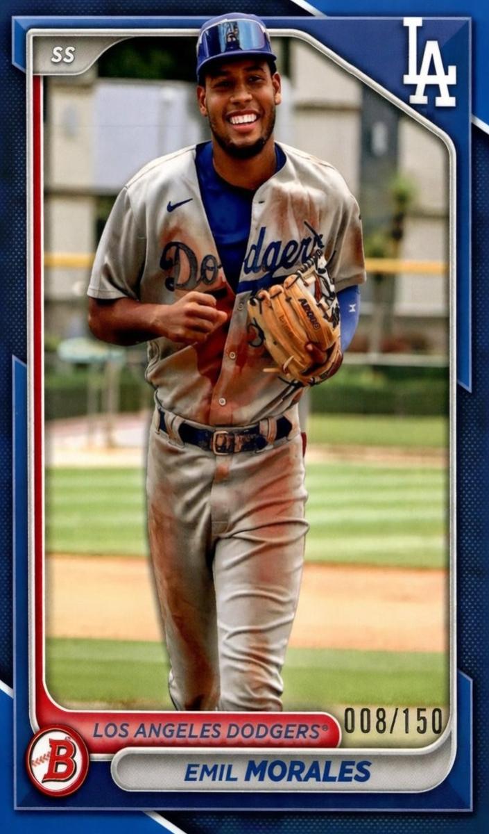 2024 Bowman Draft Baseball Blue Emil Morales #BD-113
