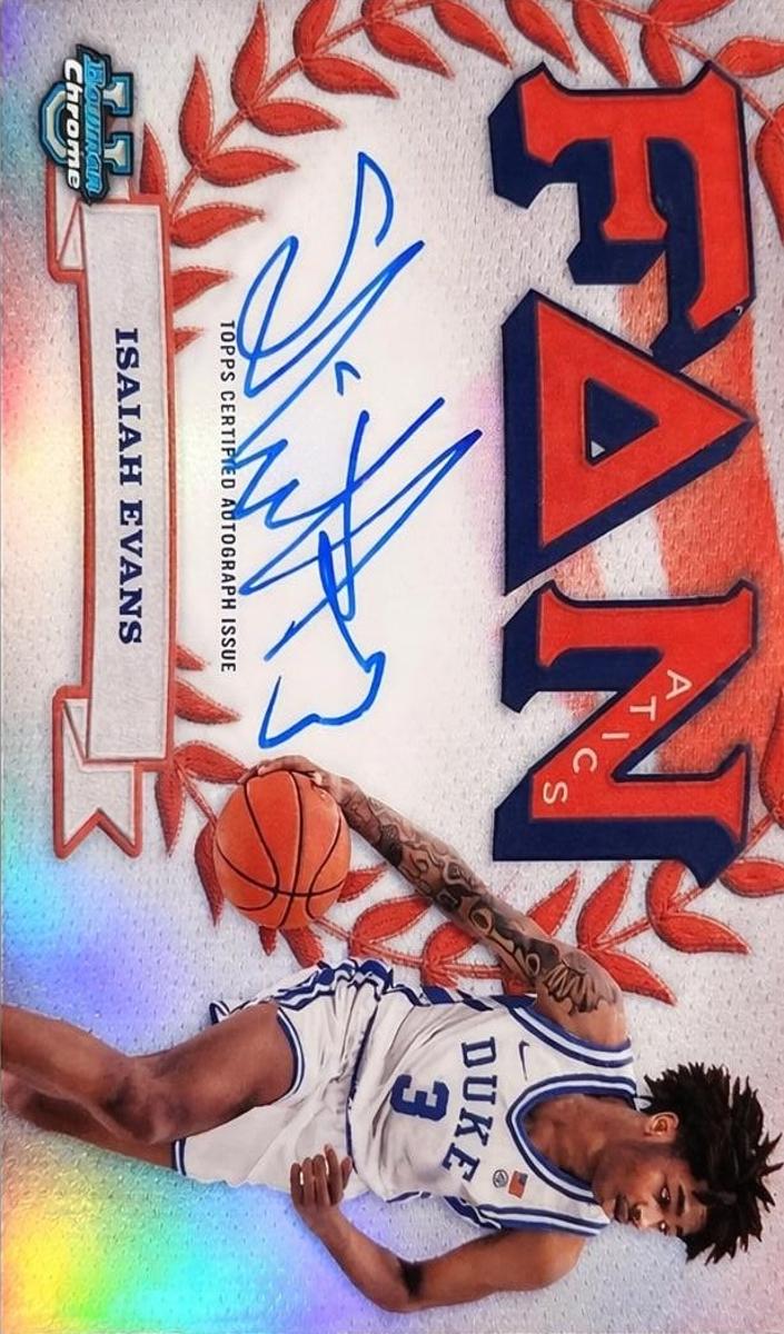 2024 Bowman Chrome University Basketball Isaiah Evans #FFA-IE