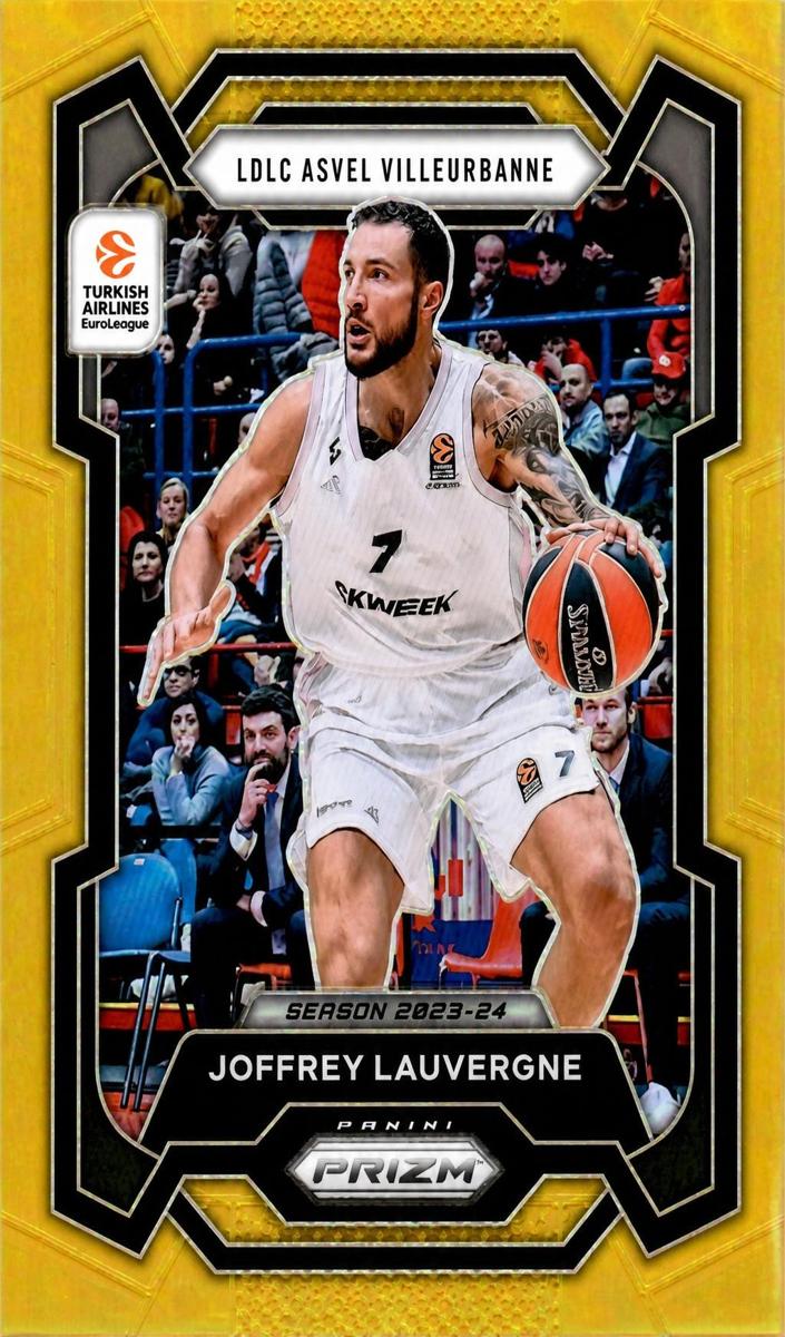 2023 Panini Prizm Turkish Airlines EuroLeague Basketball Gold Joffrey Lauvergne #115