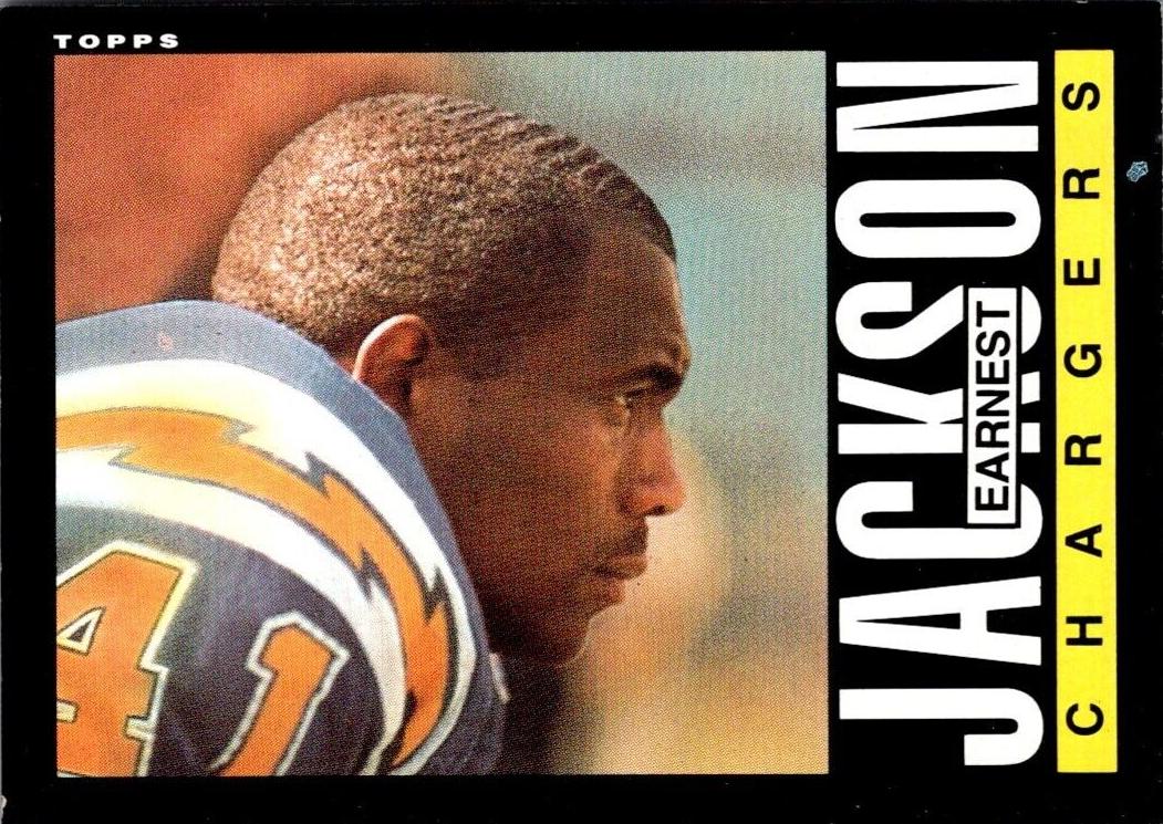 1985 Topps Football Earnest Jackson #375 PSA 9