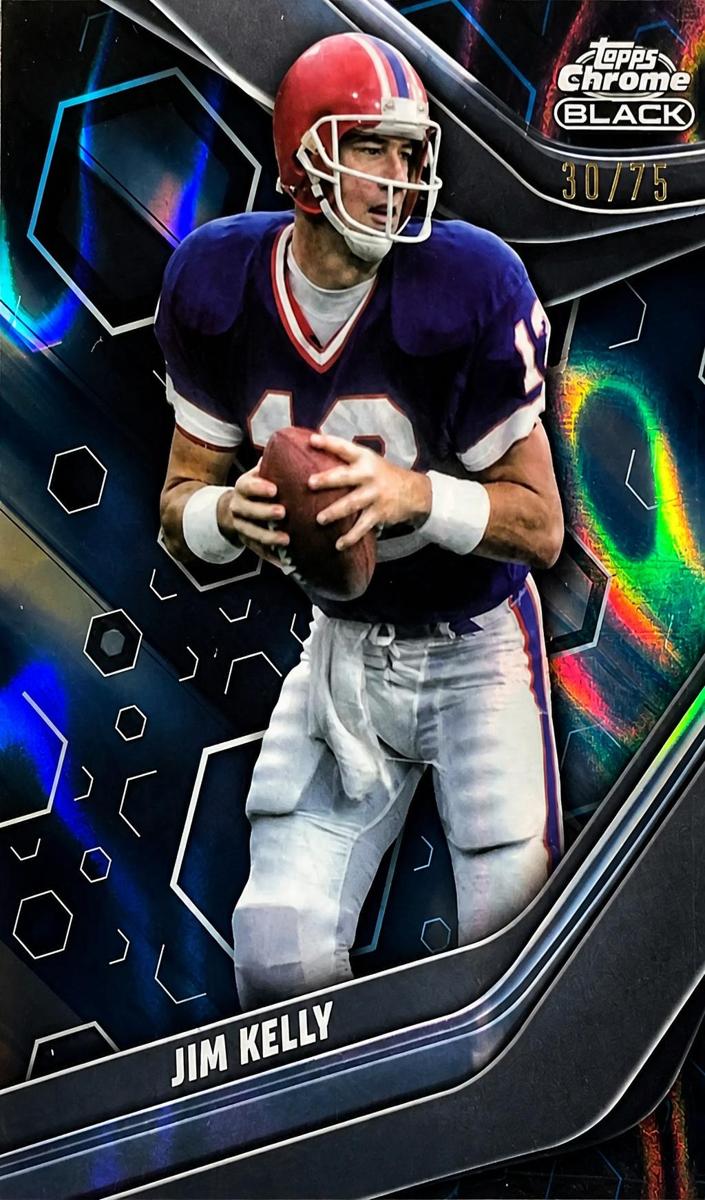 2023 Topps Composite Football Blue Lava Refractor Jim Kelly #105