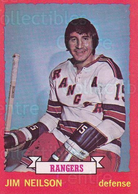 1973 O-Pee-Chee Hockey Jim Neilson #123 PSA 8.5