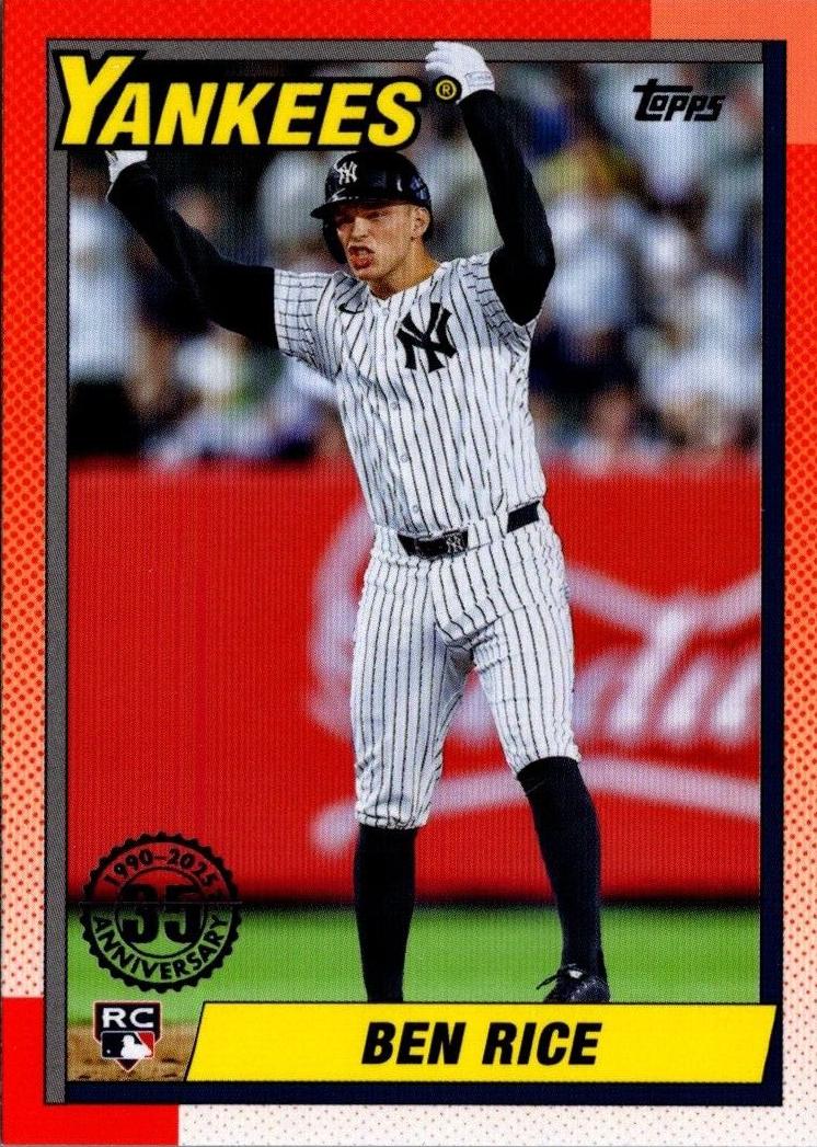 2025 Topps Baseball Ben Rice #T90-19 RAW Ungraded