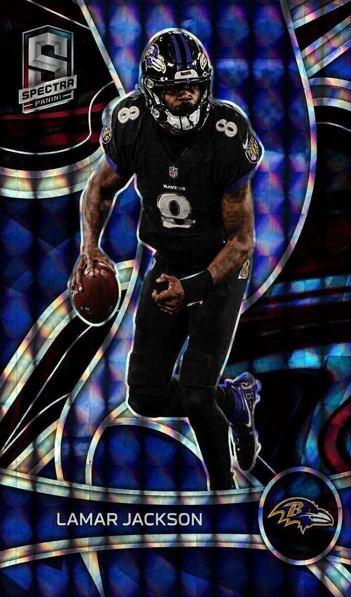 2022 Panini Spectra Football Interstellar Lamar Jackson #4