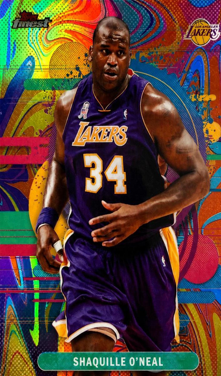 2025 Topps Finest Basketball Oil Spill Shaquille O'Neal #194