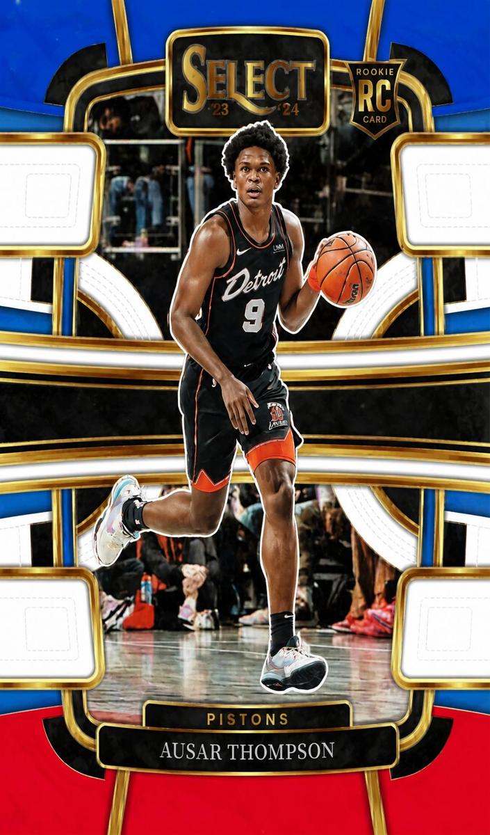 2023 Panini Select Basketball Tri Color Ausar Thompson #95 PSA 9
