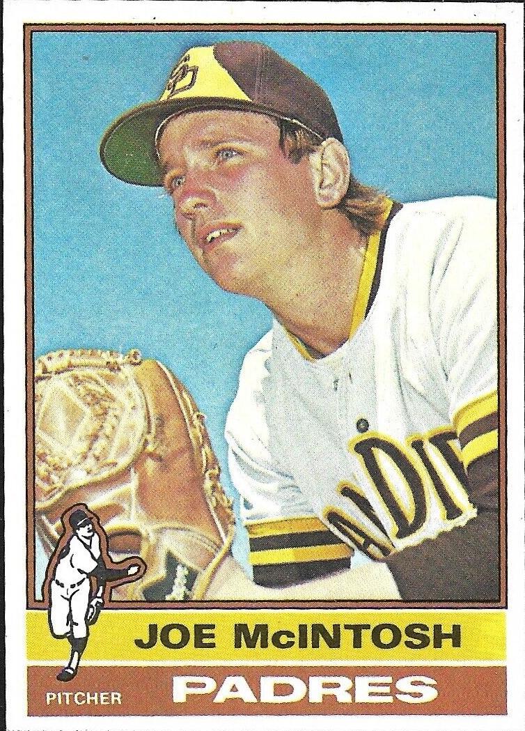 1976 Topps Baseball Joe McIntosh #497