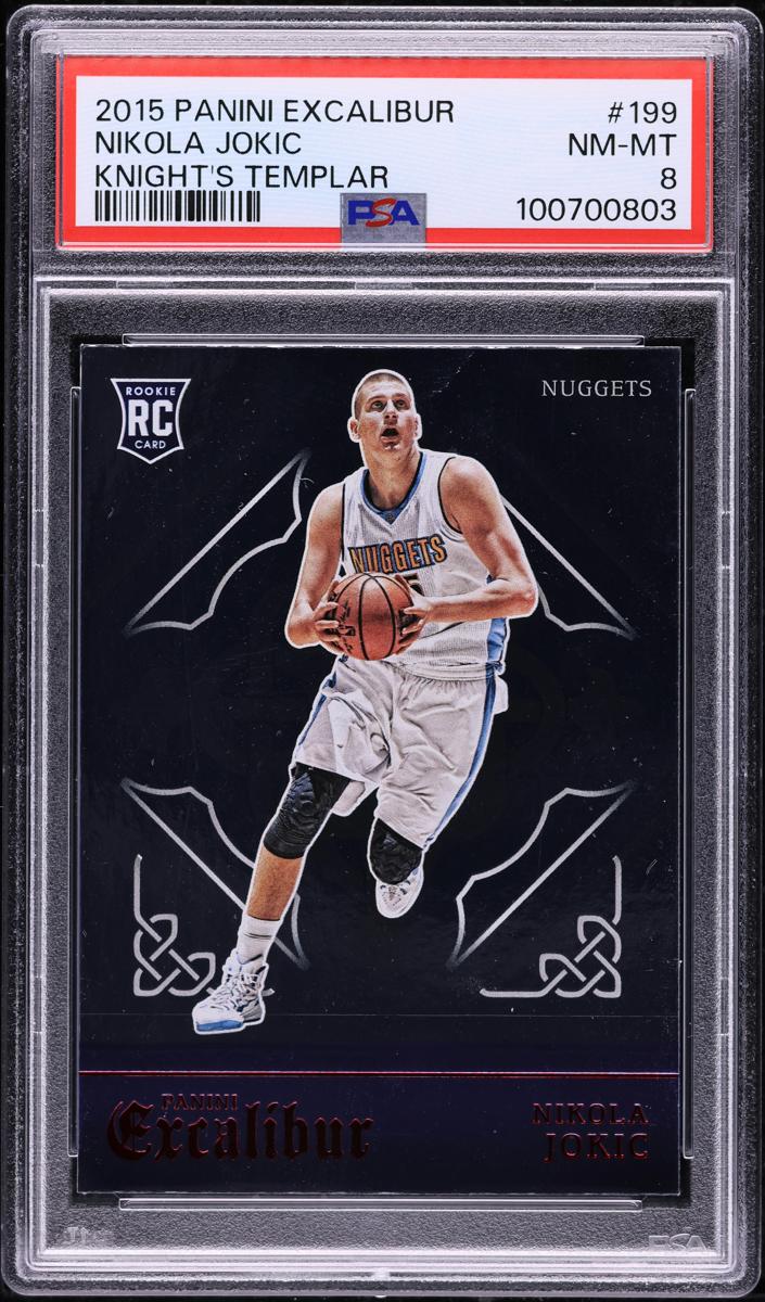 2015 Panini Excalibur Basketball Knight's Templar Nikola Jokic #199 PSA 8