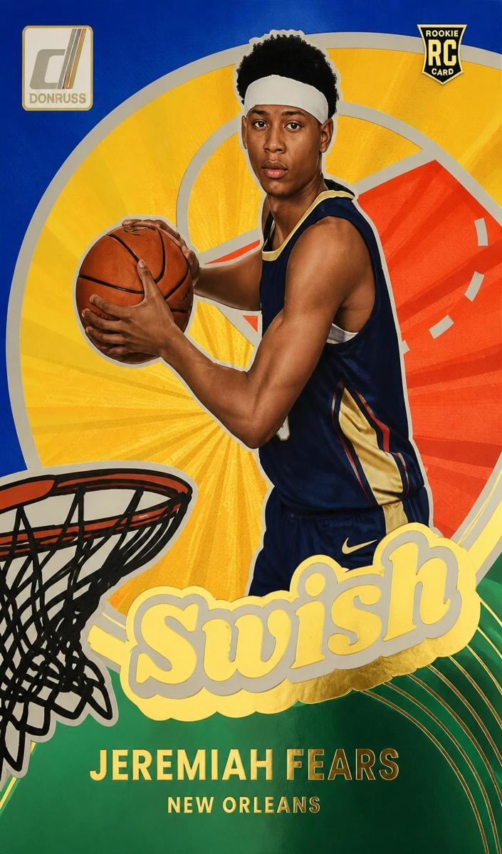 2025 Panini Donruss Basketball Holo Green Laser Jeremiah Fears #8