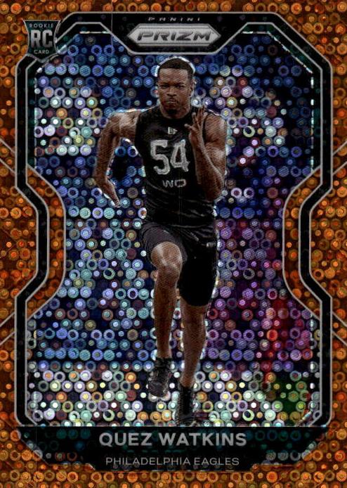 2020 Panini Prizm Football Disco Prizm Quez Watkins #344