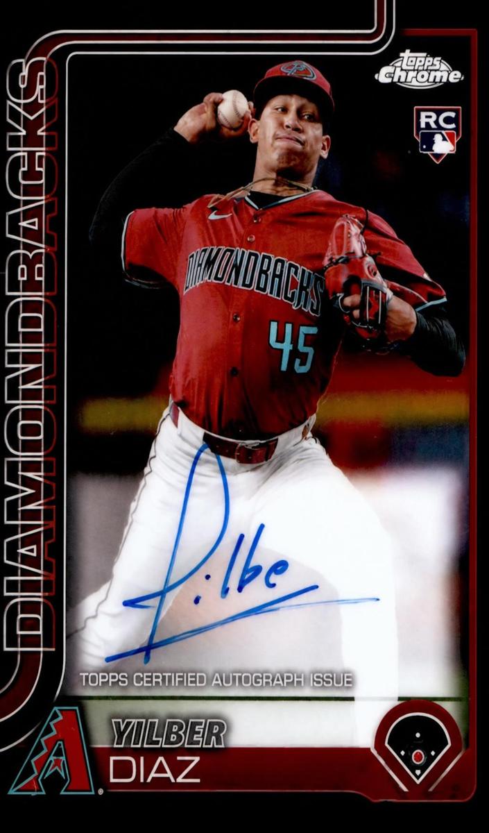 2025 Topps Chrome Baseball Yilber Diaz #RA-YD