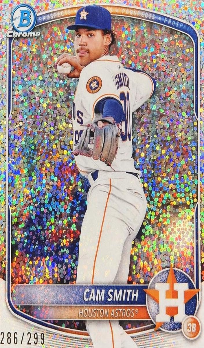2025 Bowman Chrome Prospects Baseball Speckle Cam Smith #BCP-48