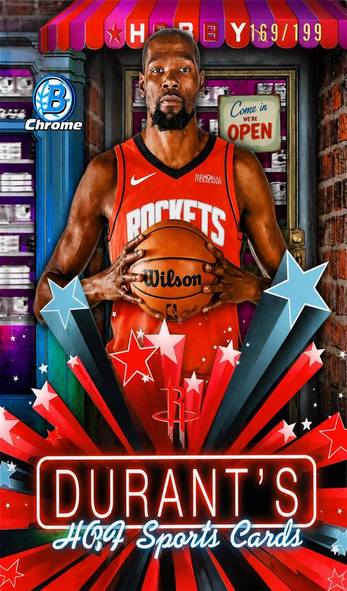 2025 Bowman Basketball Fuchsia Refractor Kevin Durant #HS-12