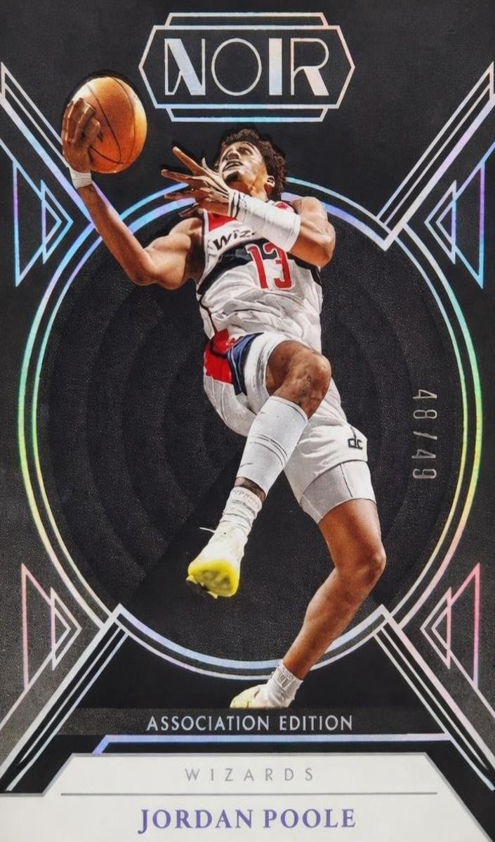 2024 Panini Noir Basketball Holo Silver Jordan Poole #51
