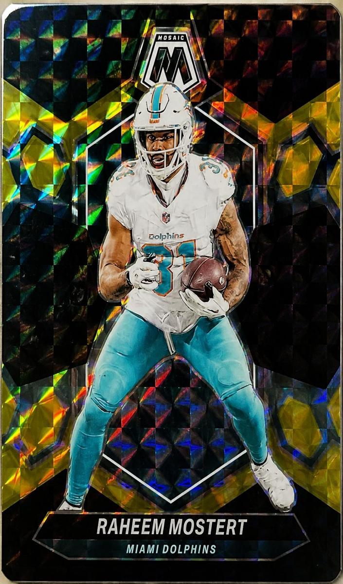 2024 Panini Mosaic Football Choice Black Gold Raheem Mostert #136