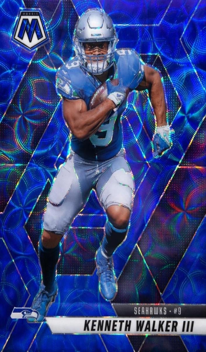 2025 Panini Mosaic Football Blue Scope Kenneth Walker III #149