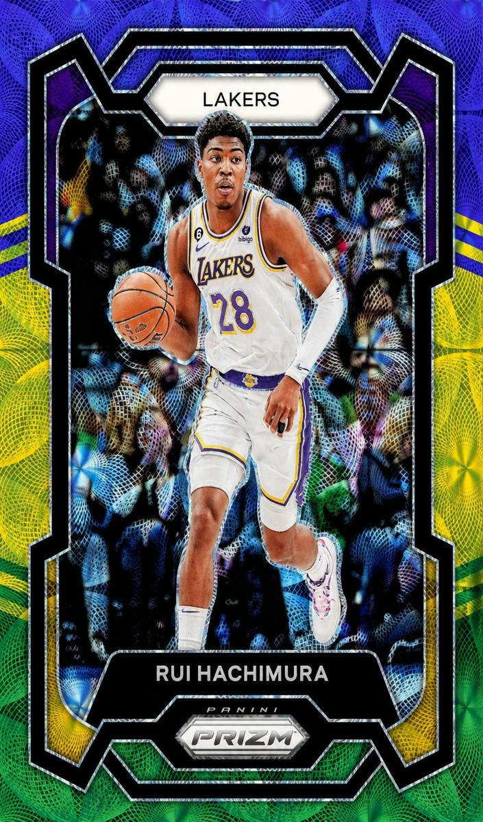 2023 Panini Prizm Basketball Choice Blue Yellow and Green Rui Hachimura #42