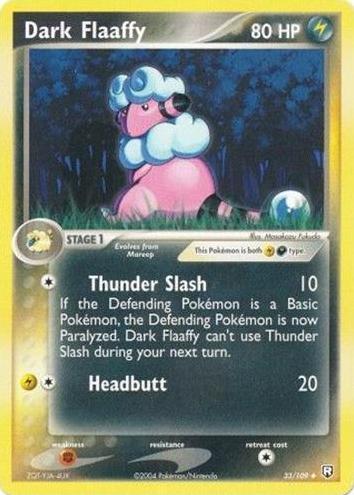2004 Pokemon EX Team Rocket Returns Dark Flaaffy #33 CGC 9
