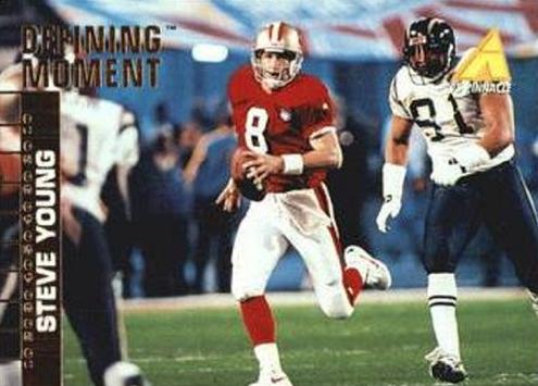 1995 Pinnacle Club Collection Football Steve Young #9