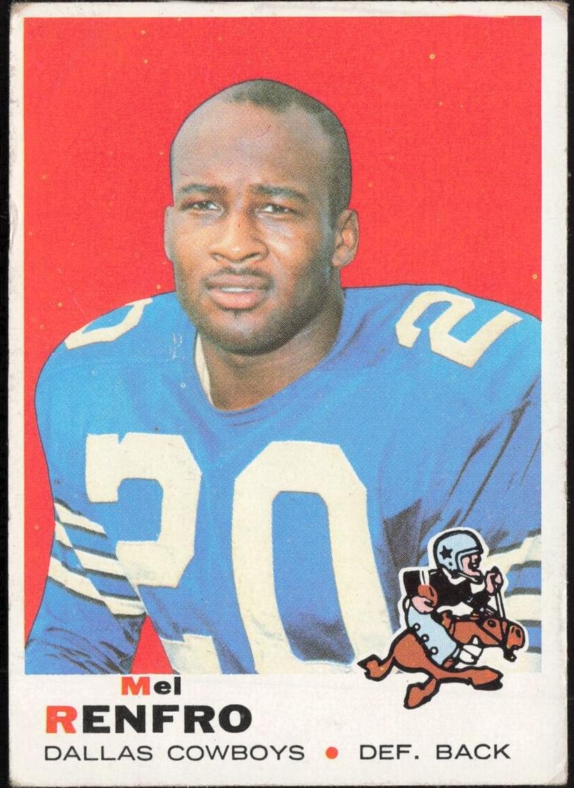 1969 Topps Football Mel Renfro #254 PSA 8