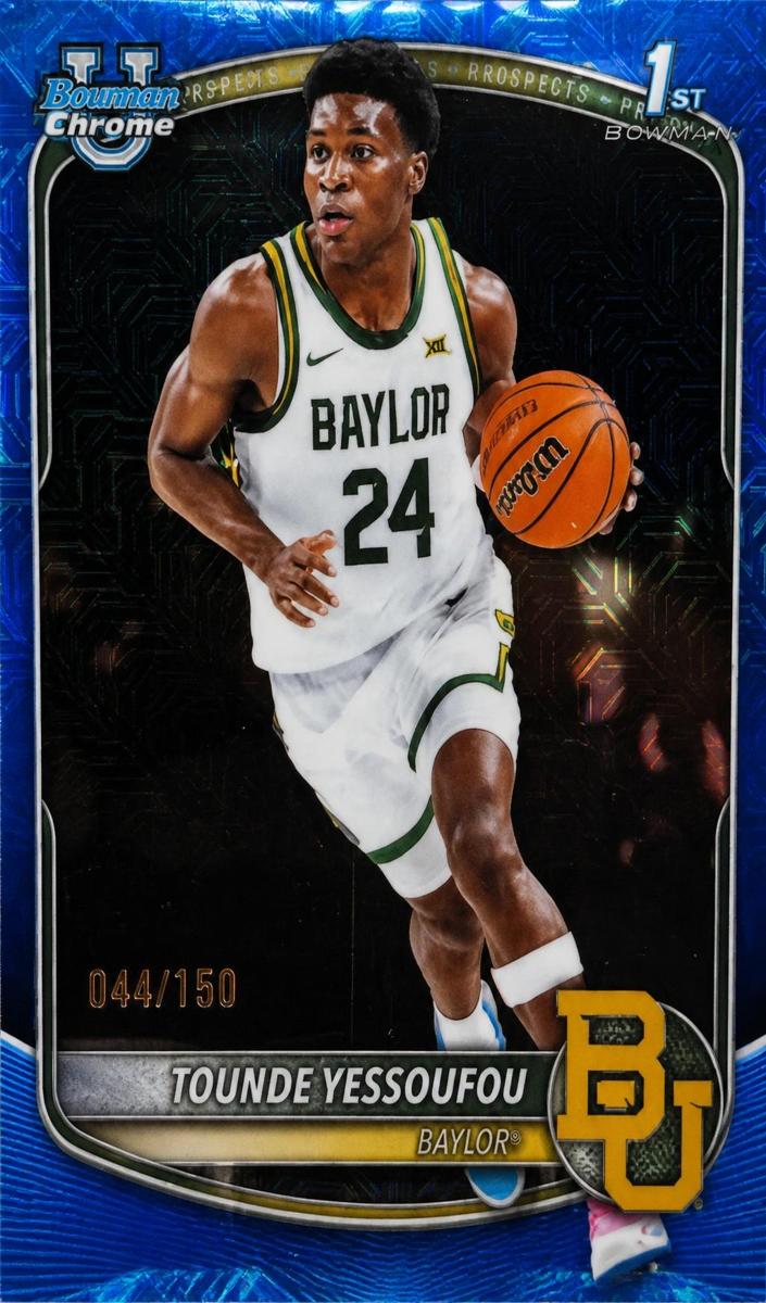 2025 Bowman Mega Box Basketball Blue Mojo Refractor Tounde Yessoufou #BCP-11